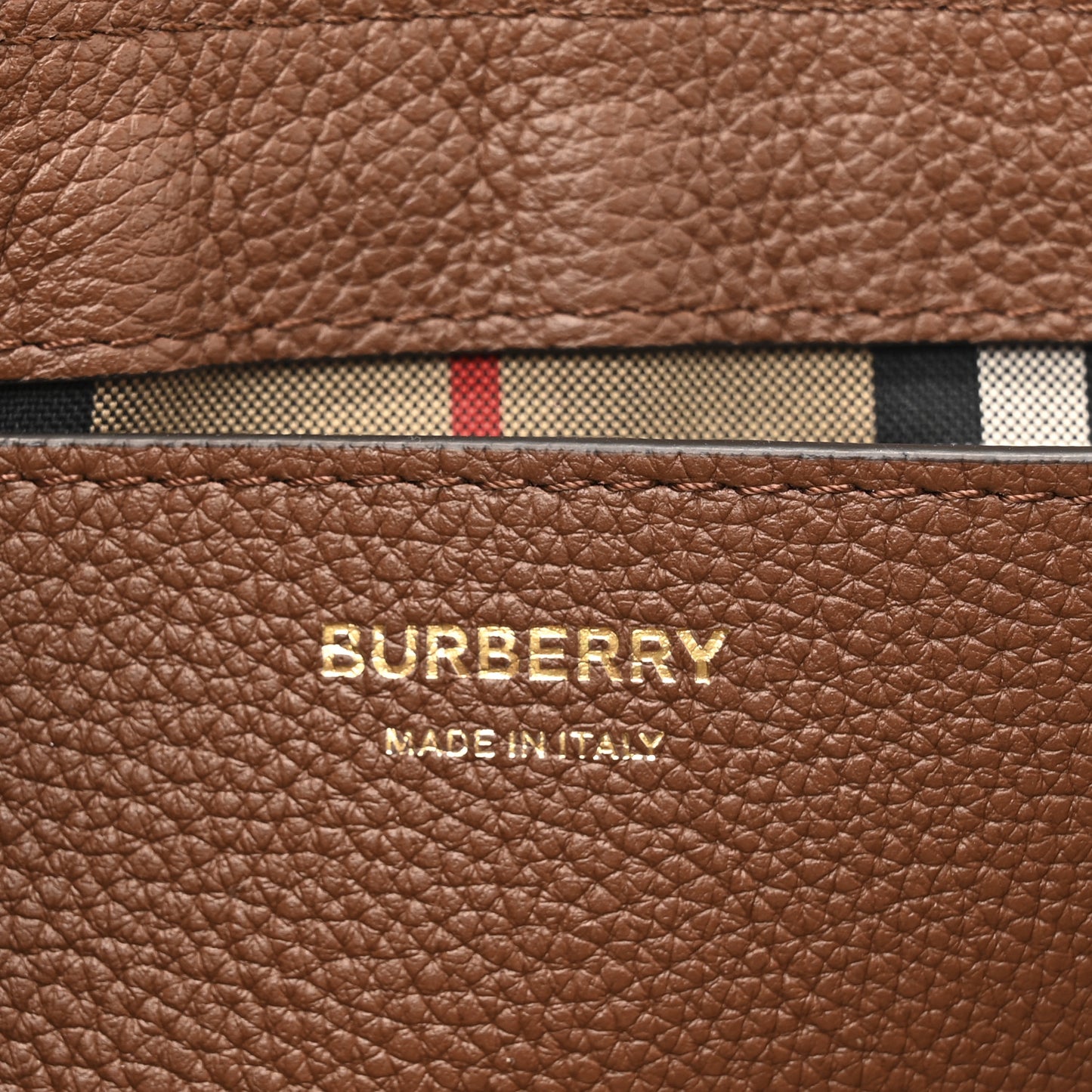 Calfskin Vintage Check Note Crossbody Bag Tan