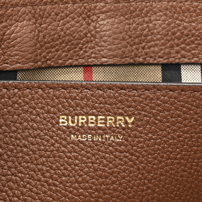 Burberry Calfskin Vintage Check Note Crossbody Bag Tan 6 of 13