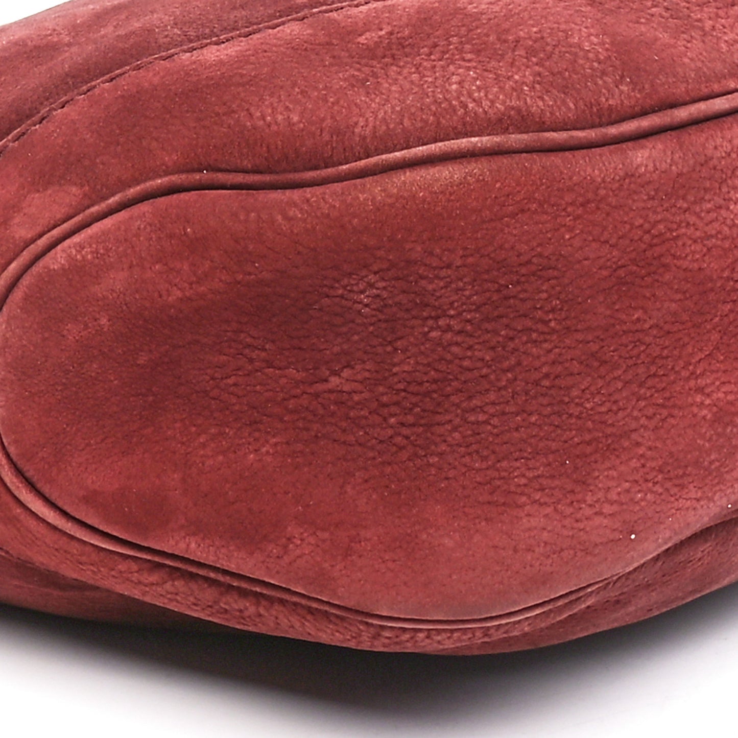 Nubuck Medium Jackie Shoulder Bag Burgundy