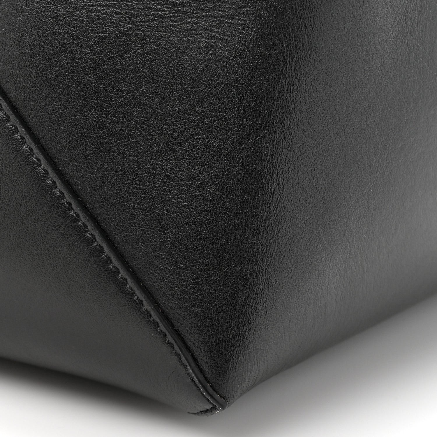 Loewe Shiny Calfskin Large  Puzzle Fold Tote Warm Desert Black 11 of 12