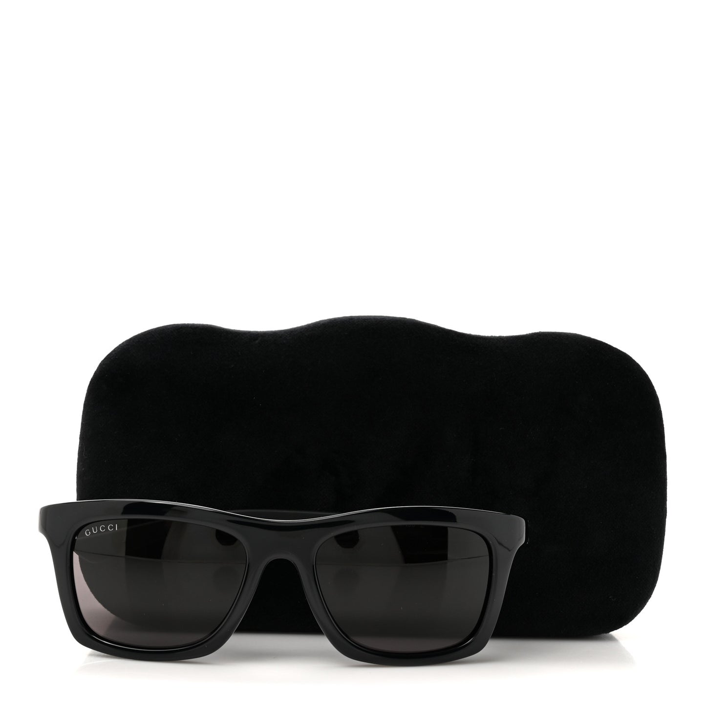 Acetate Rectangular Web Sunglasses GG1735S Black