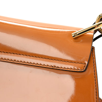 Chloe Patent Calfskin Mini Drew Bijou Shoulder Bag Caramel 12 of 13