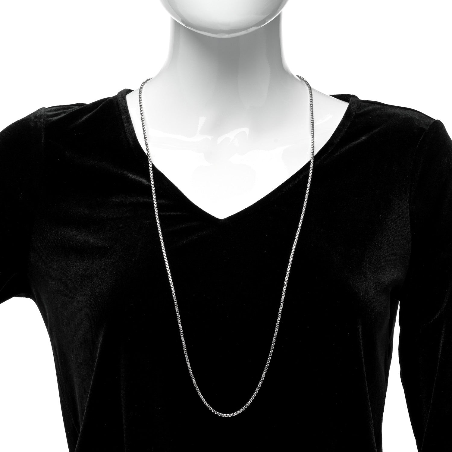 David Yurman Sterling Silver 14K Yellow Gold 2.7mm Box Chain Necklace 36" 2 of 4