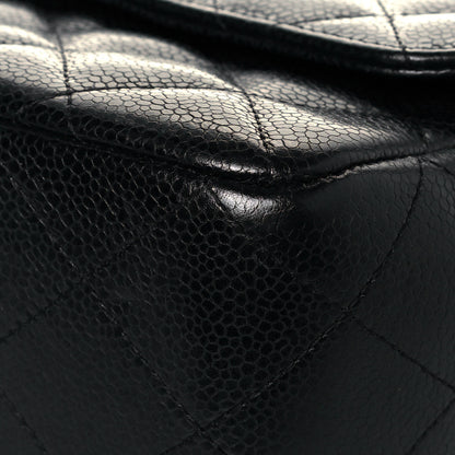 Chanel Caviar Quilted Jumbo Single Flap Black 10 of 15