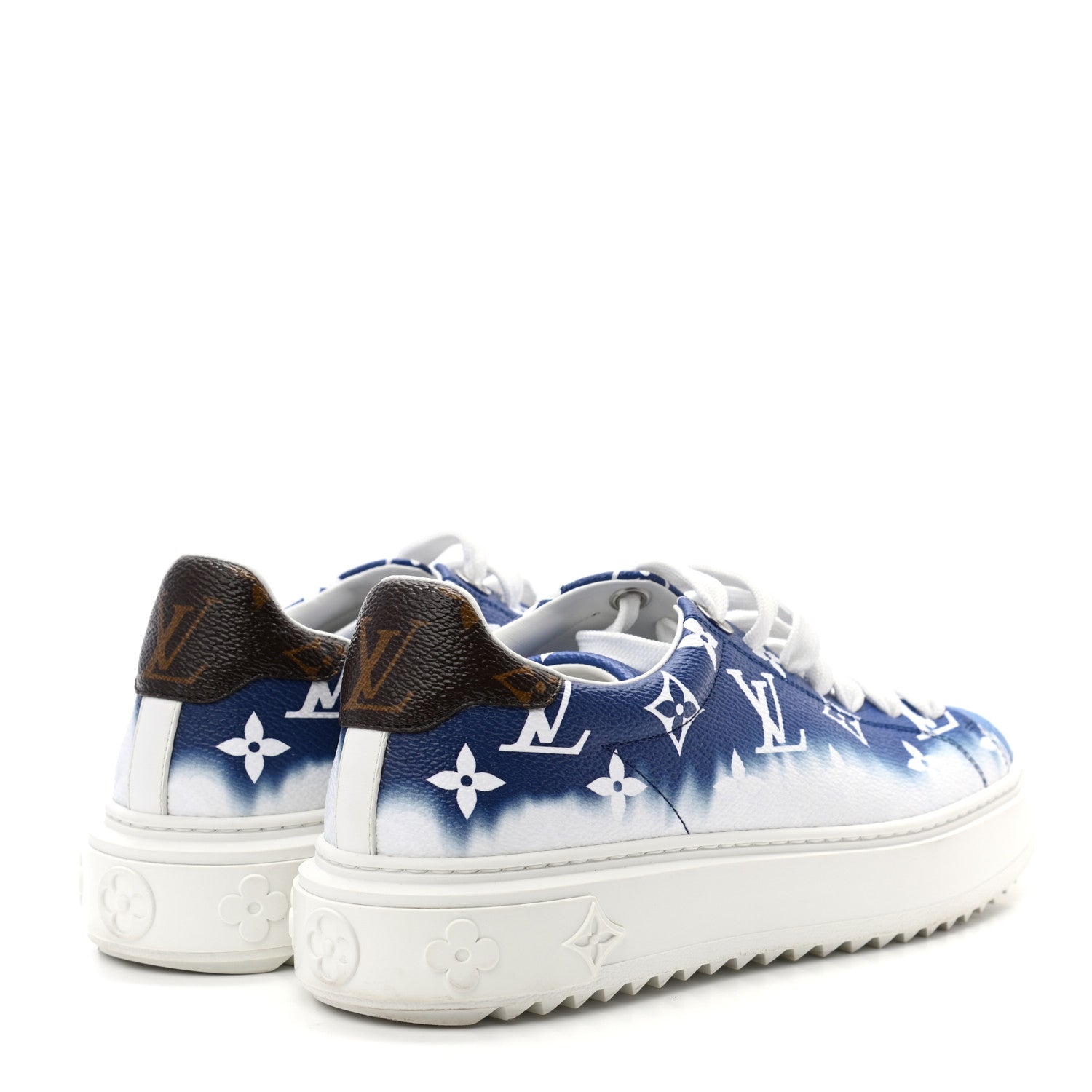 Louis Vuitton Monogram Escale Time Out Sneakers 37 Blue 4 of 9