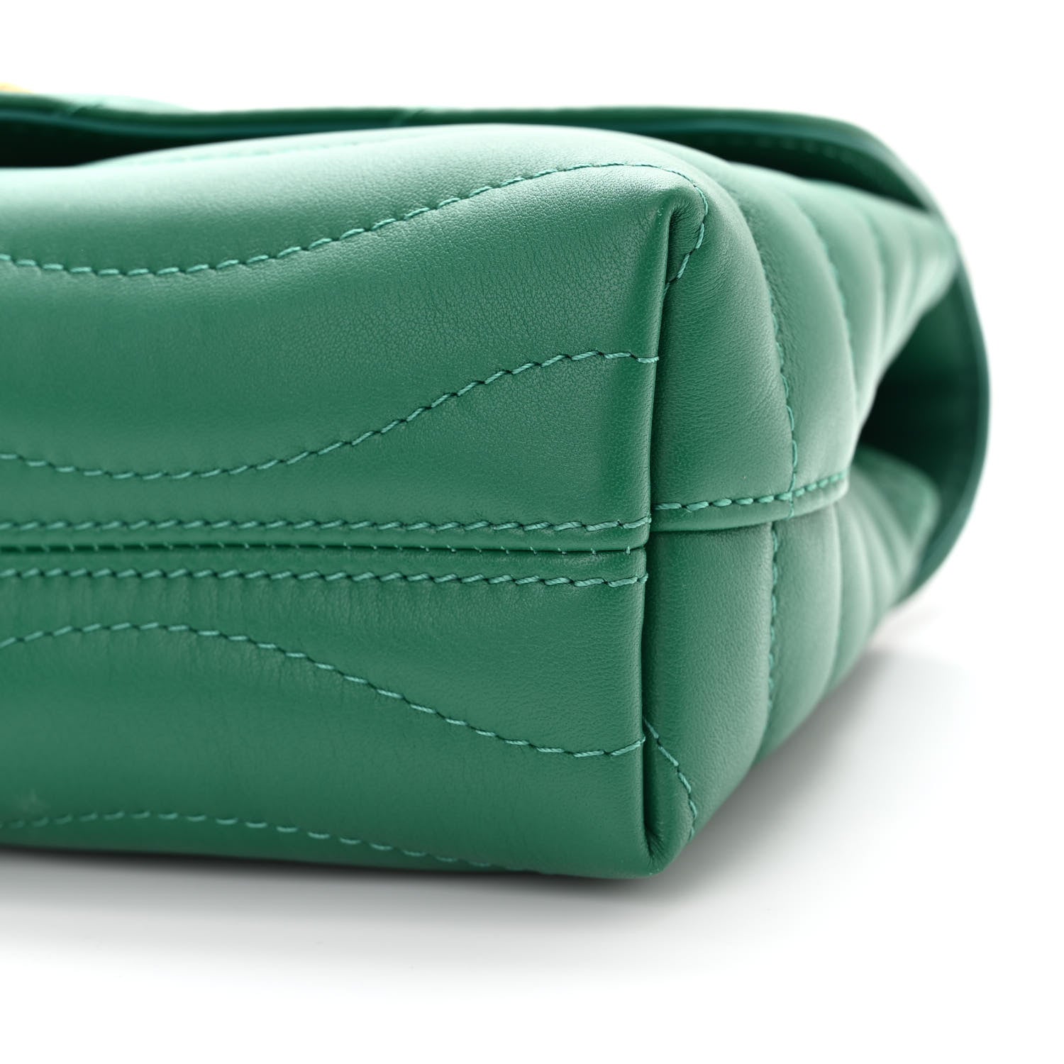 Louis Vuitton Calfskin New Wave Chain Bag MM NM Emerald 9 of 11