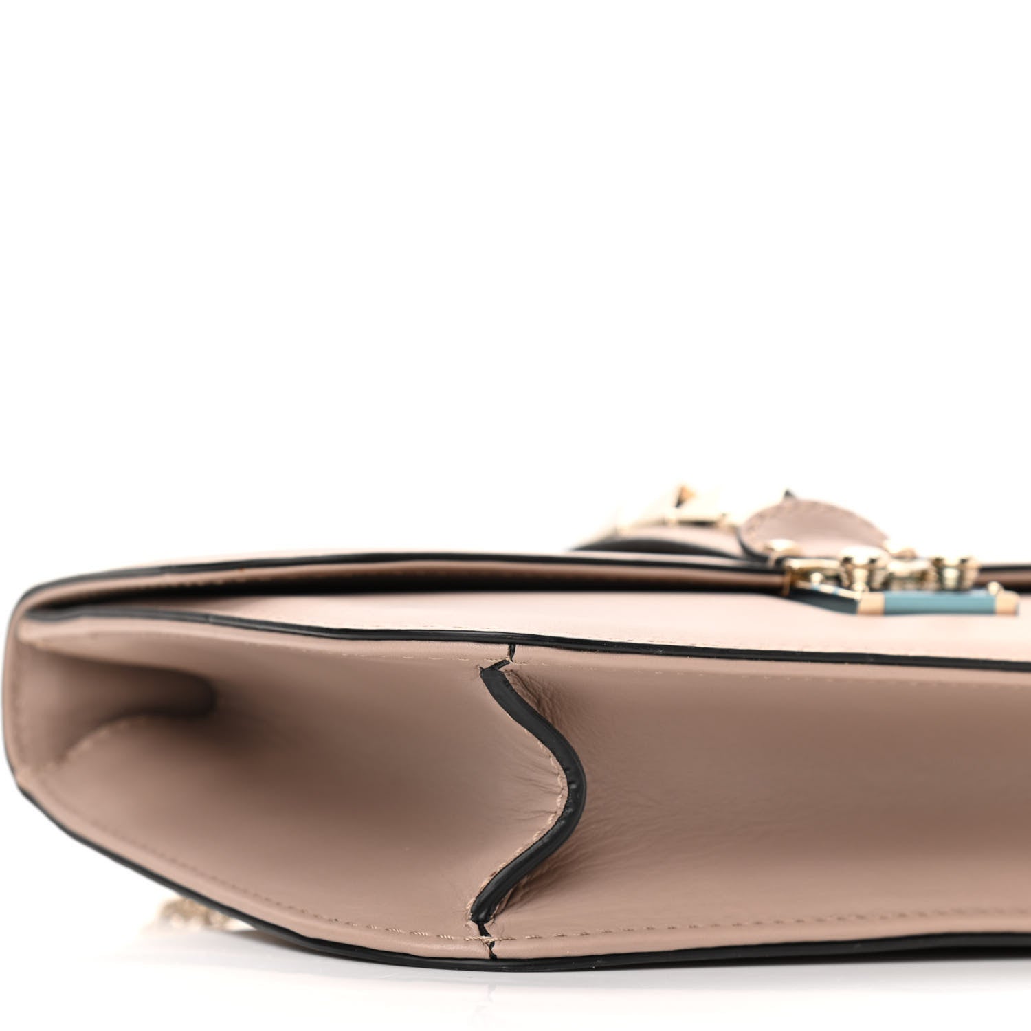 Valentino Garavani Vitello Medium Glam Lock Rockstud Flap Poudre 8 of 9