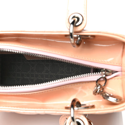 Christian Dior Patent Cannage Medium Lady Dior Light Pink 4 of 10