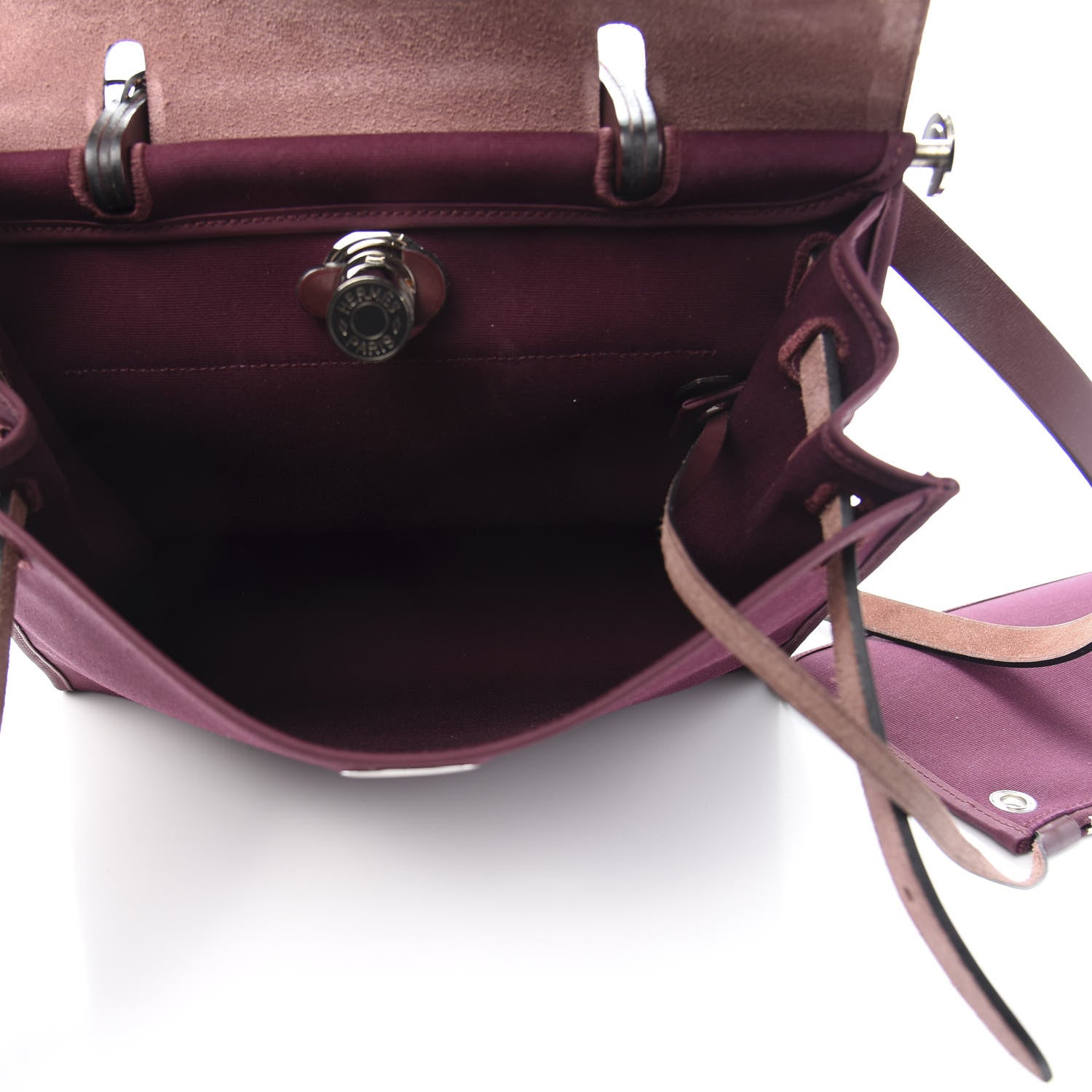 Hermes Vache Hunter Toile Officier Herbag Zip 31 PM Prune 6 of 16