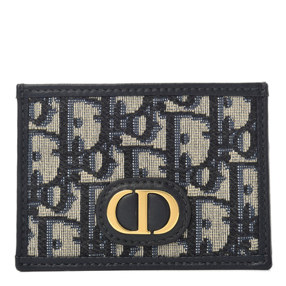 Christian Dior Oblique Calfskin Card Holder Black 1 of 6