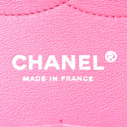 Chanel Tweed Quilted Jumbo Double Flap Hot Pink 6 of 11