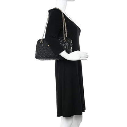 Chanel Aged Calfskin Quilted Medium Reissue Camera Case Black 2 of 9
