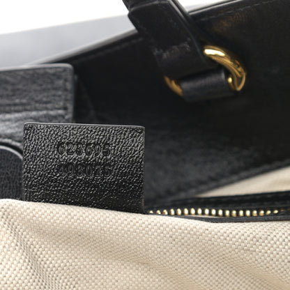 Gucci Calfskin Large Horsebit 1955 Tote Bag Black 7 of 13