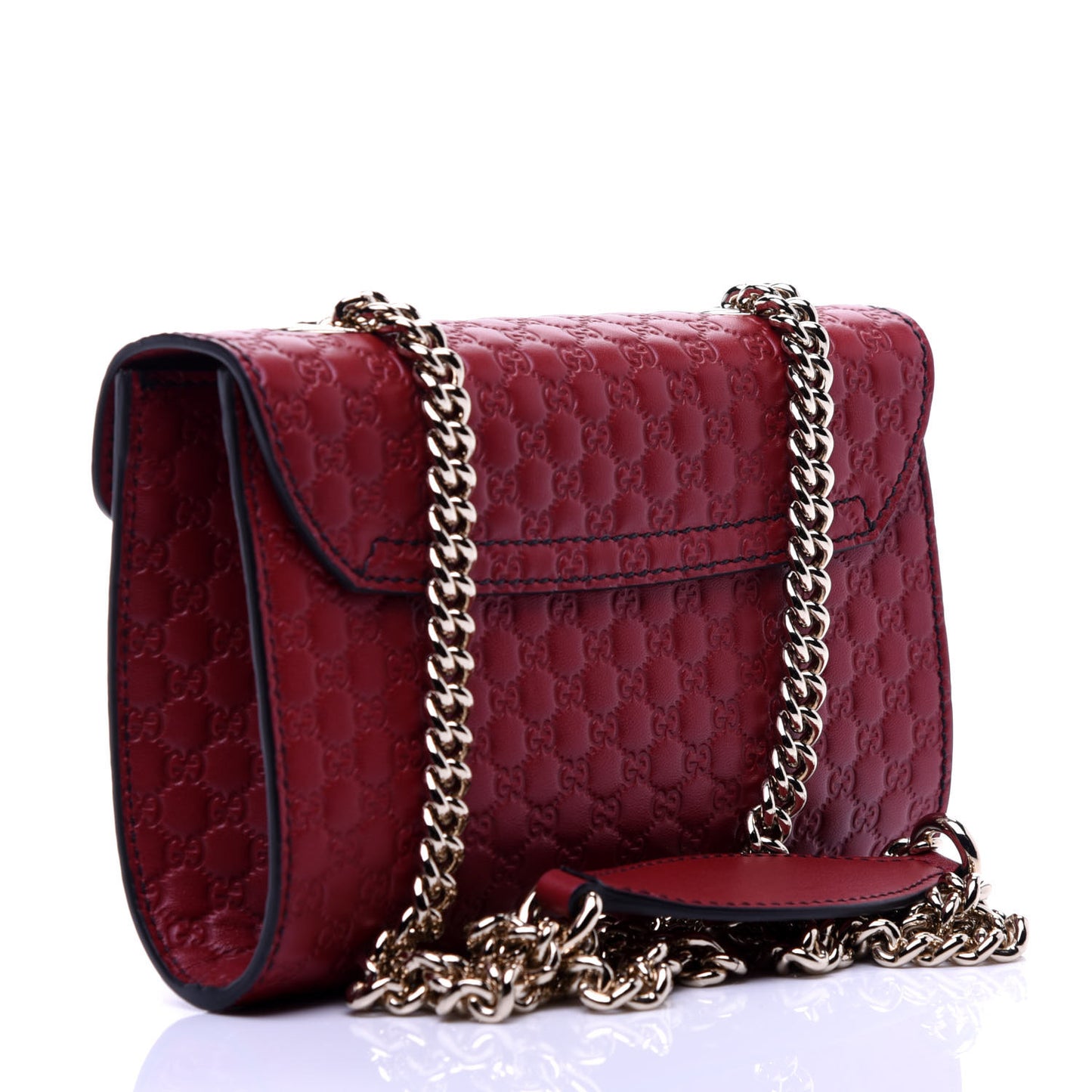 Soft Microguccissima Mini Emily Chain Shoulder Bag Rosso