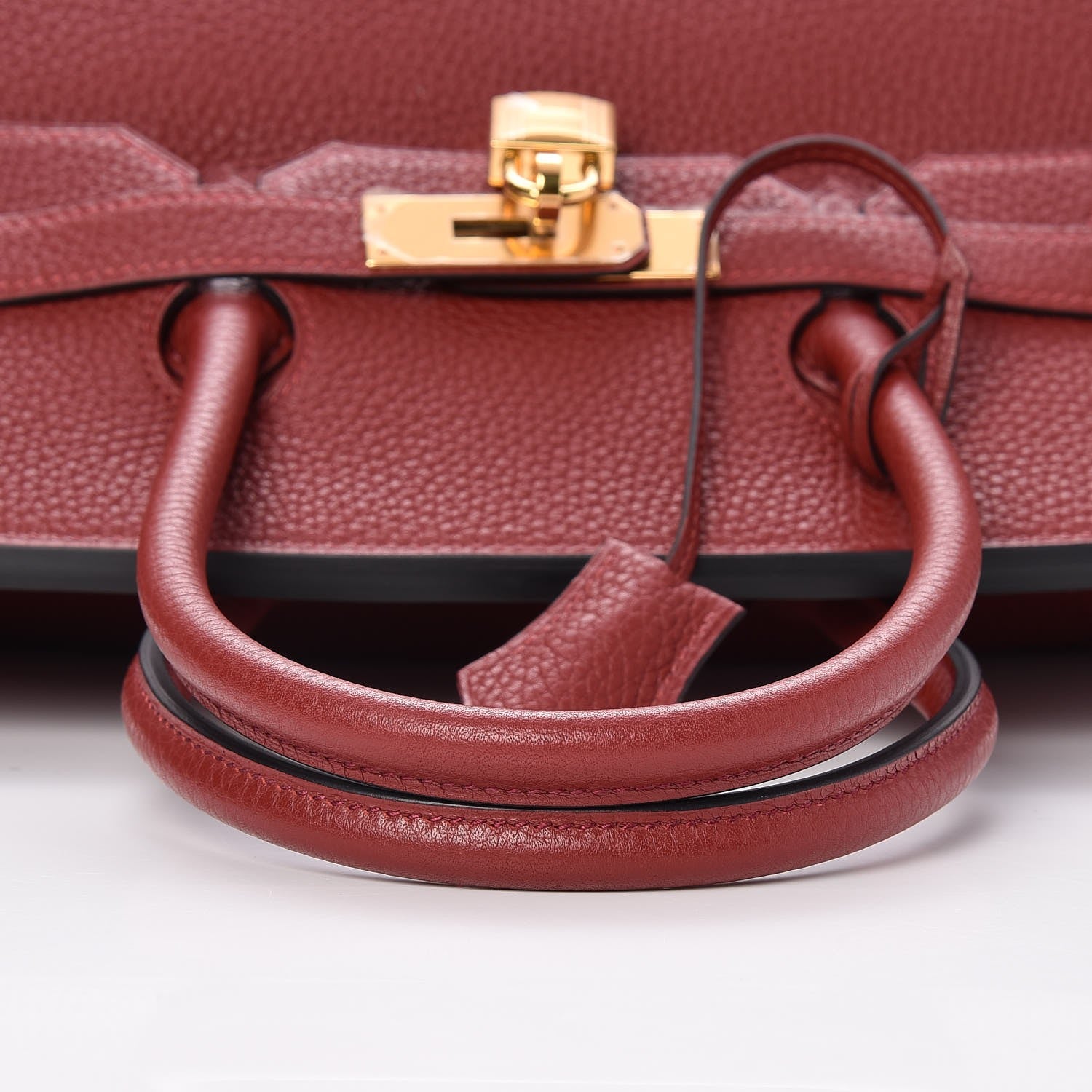 Hermes Togo Horseshoe Bi-Color Birkin 35 Rouge H Bougainvillea 26 of 33