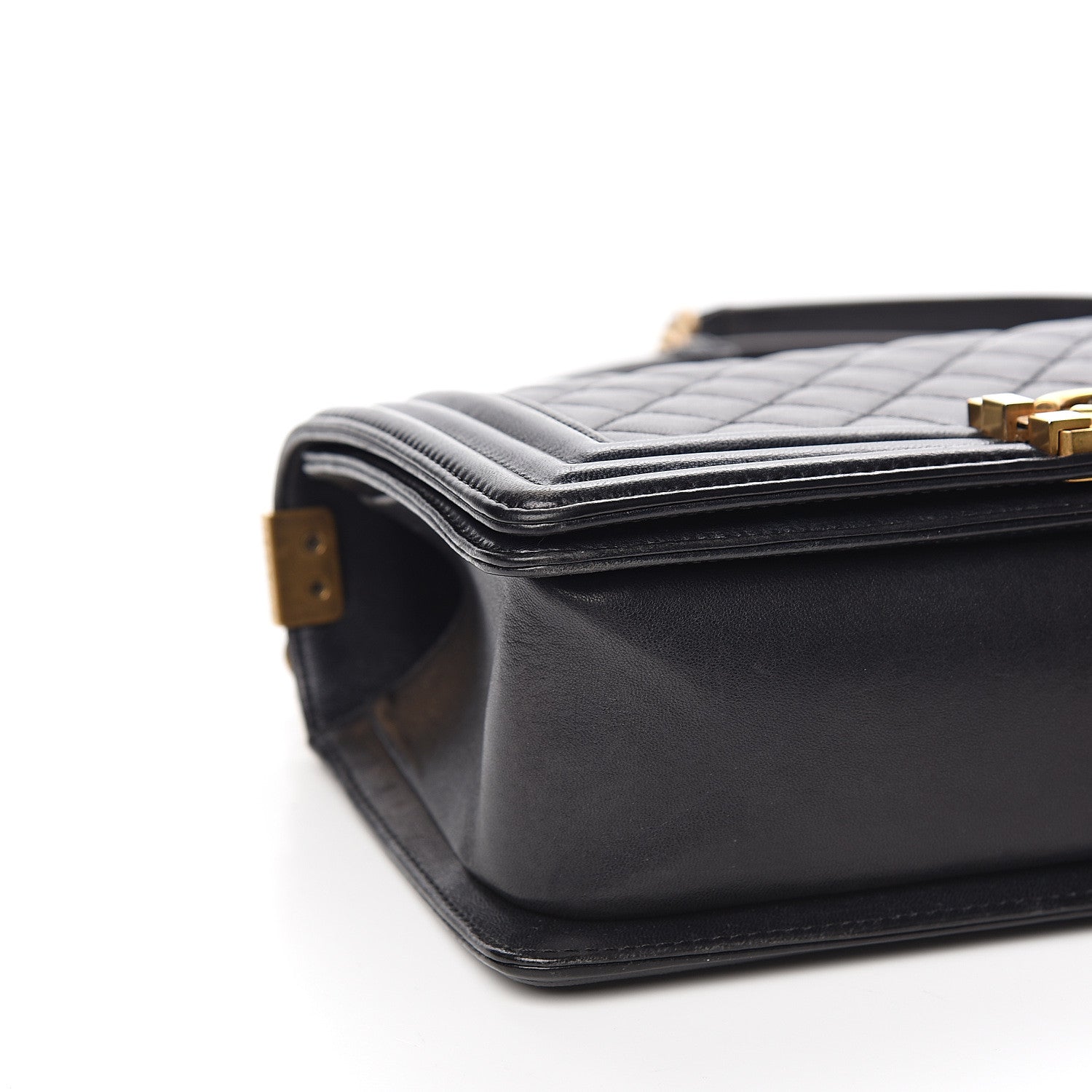 Chanel Lambskin Quilted Medium Boy Flap Black 7 of 10