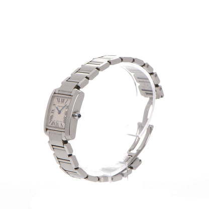 Cartier Stainless Steel 20mm Tank Francaise Quartz Watch 3 of 8