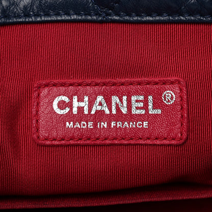 Chanel Aged Calfskin Quilted Gabrielle Backpack Navy Black 6 of 12