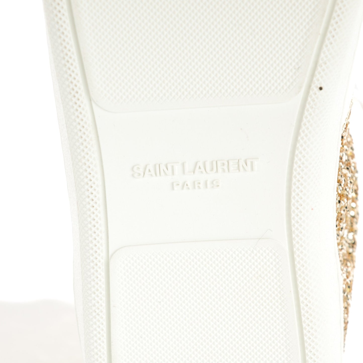 Glitter Court Classic SL/14H High Top Sneakers 38.5 Gold
