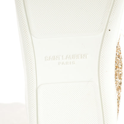 Saint Laurent Glitter Court Classic SL/14H High Top Sneakers 38.5 Gold 6 of 9