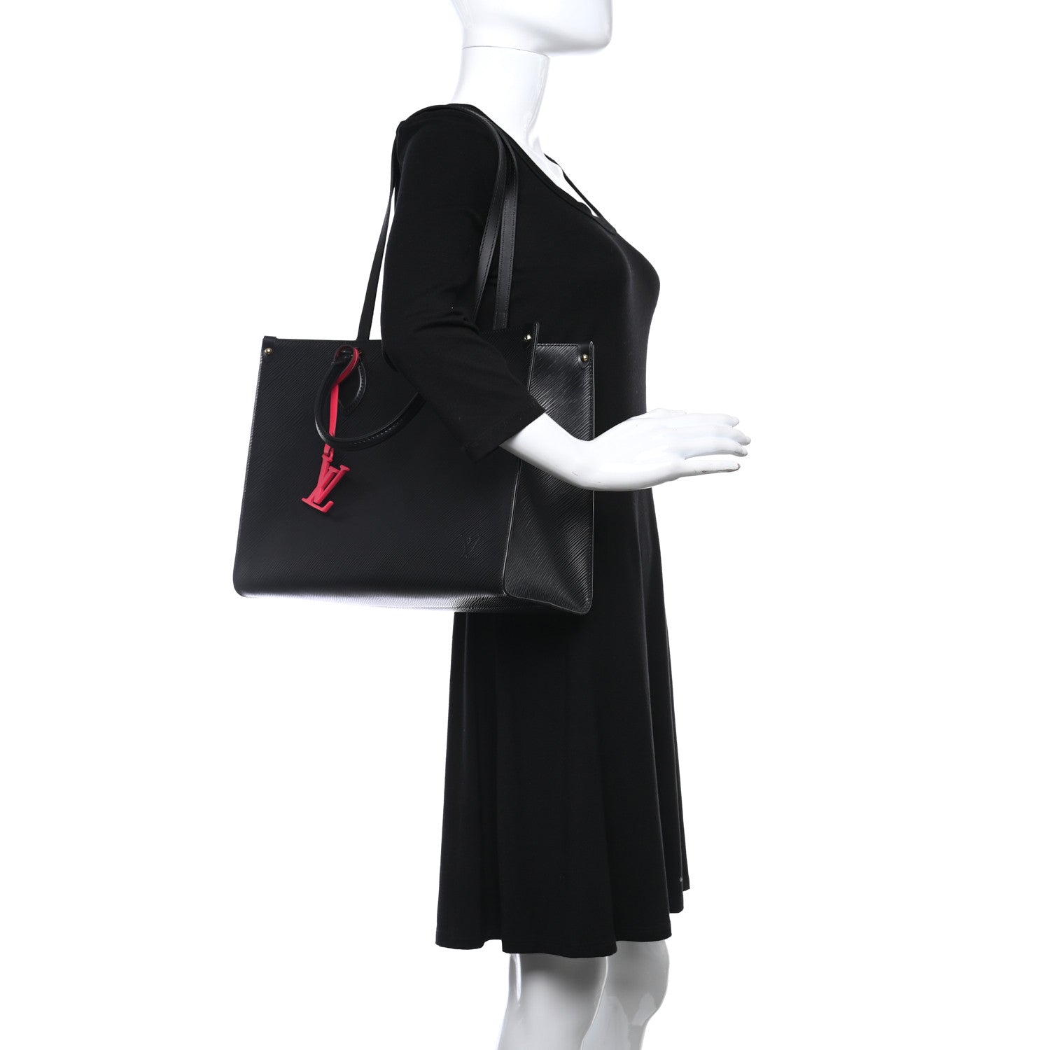 Louis Vuitton Epi Onthego MM Black 2 of 9