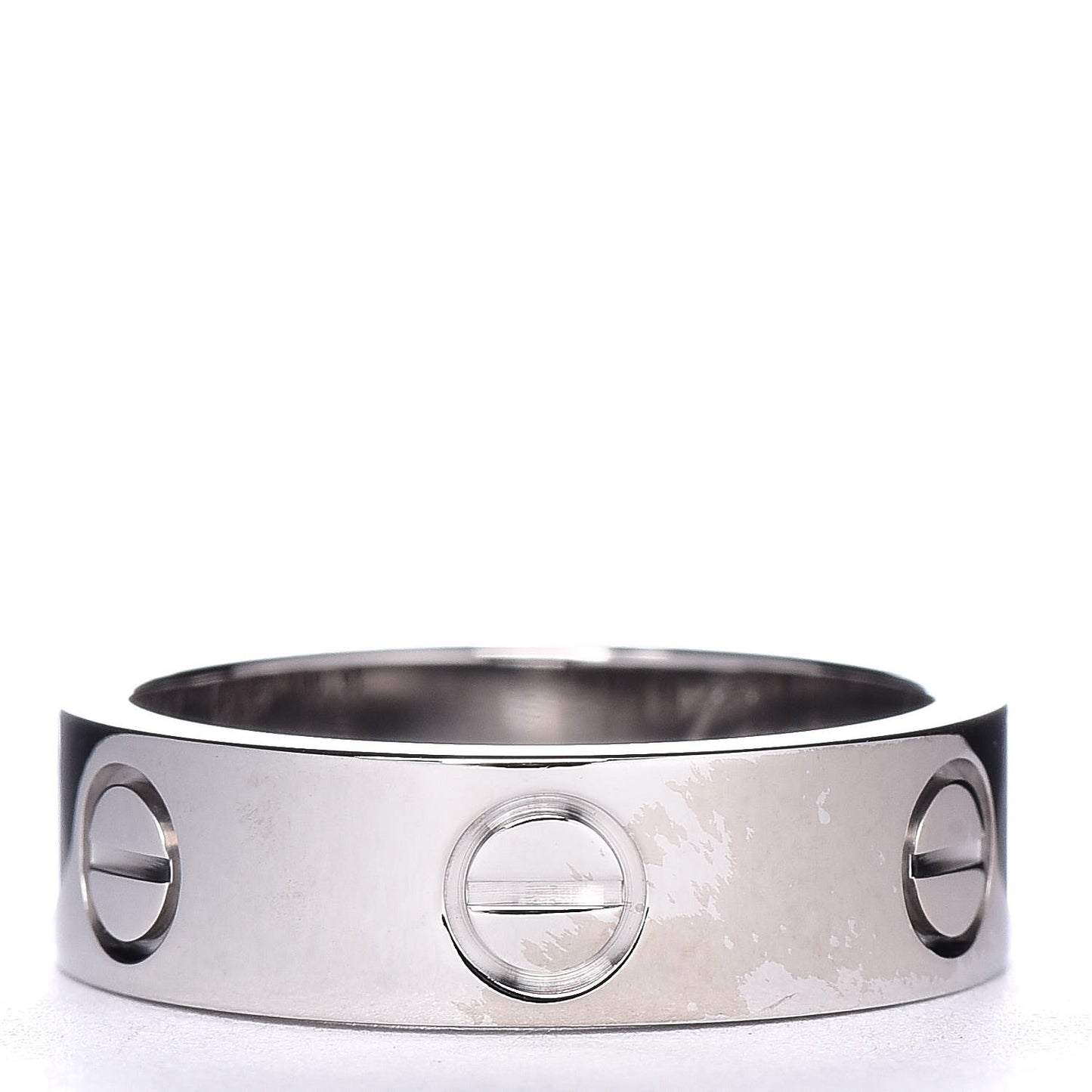 18K White Gold 5.5mm LOVE Ring 51 5.75