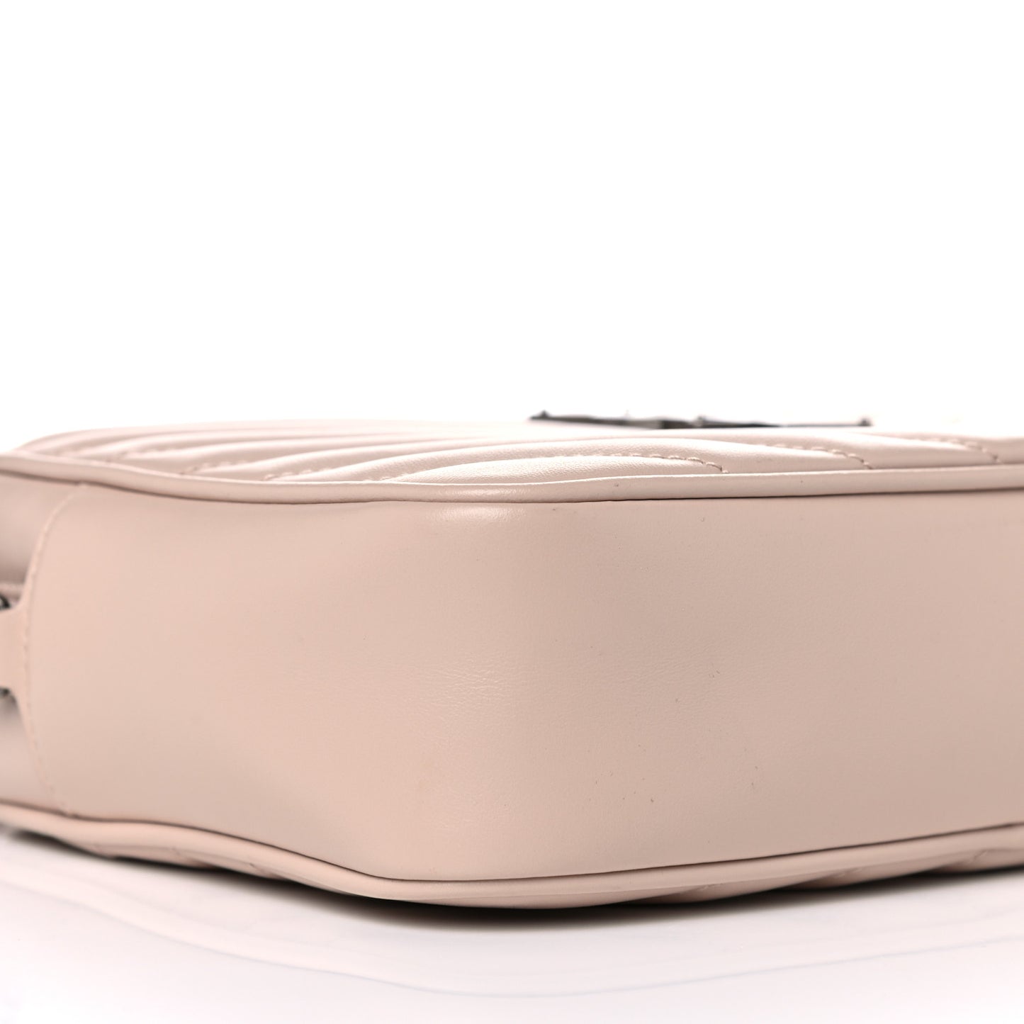 Calfskin Matelasse Monogram Lou Camera Bag Nude Powder