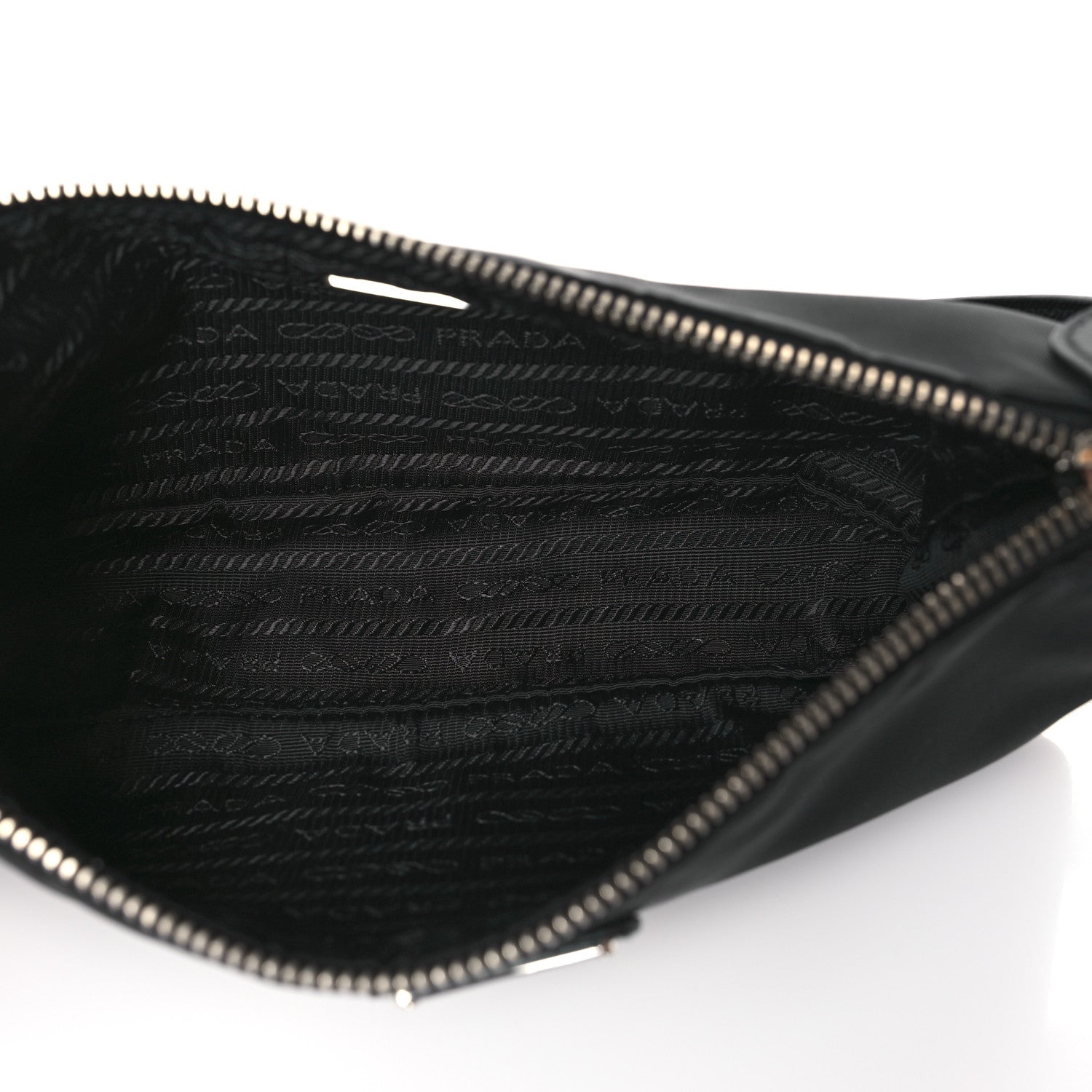 Prada Nylon Saffiano Mini Re-Edition 2005 Bag Black 5 of 9