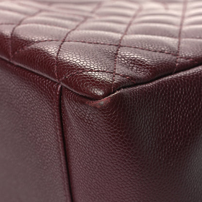 Chanel Caviar Quilted Grand Shopping Tote GST Dark Burgundy 11 of 17