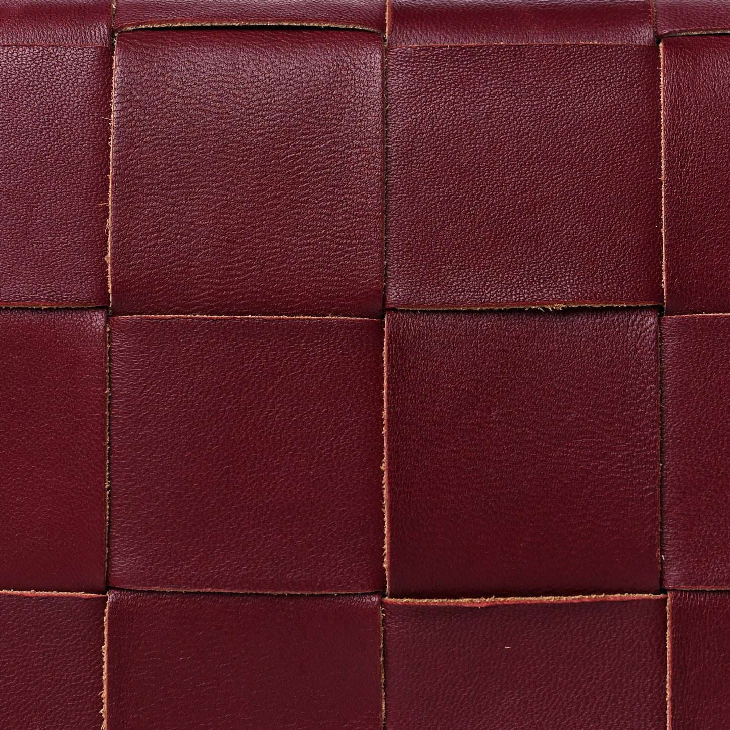 Nappa Maxi Intrecciato Mini Cassette Crossbody Bordeaux
