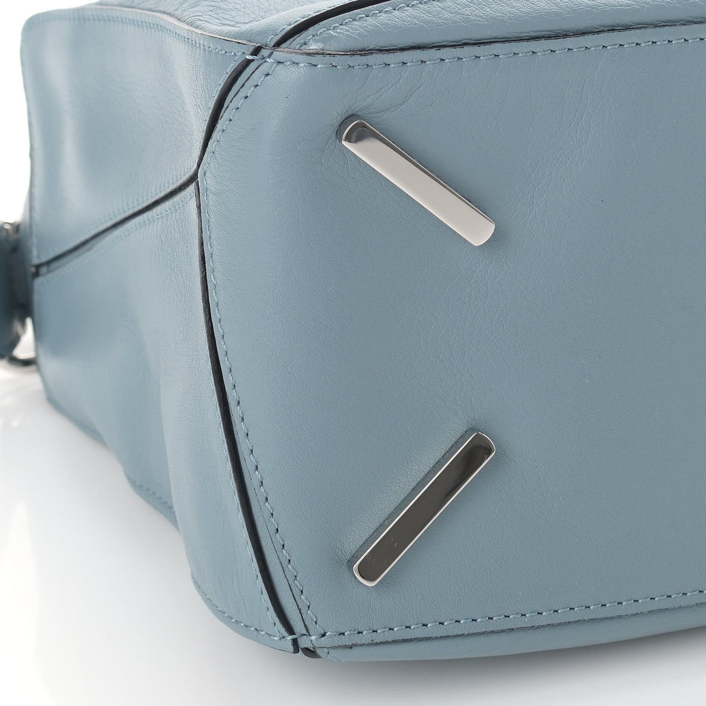 Calfskin Medium Puzzle Bag Stone Blue