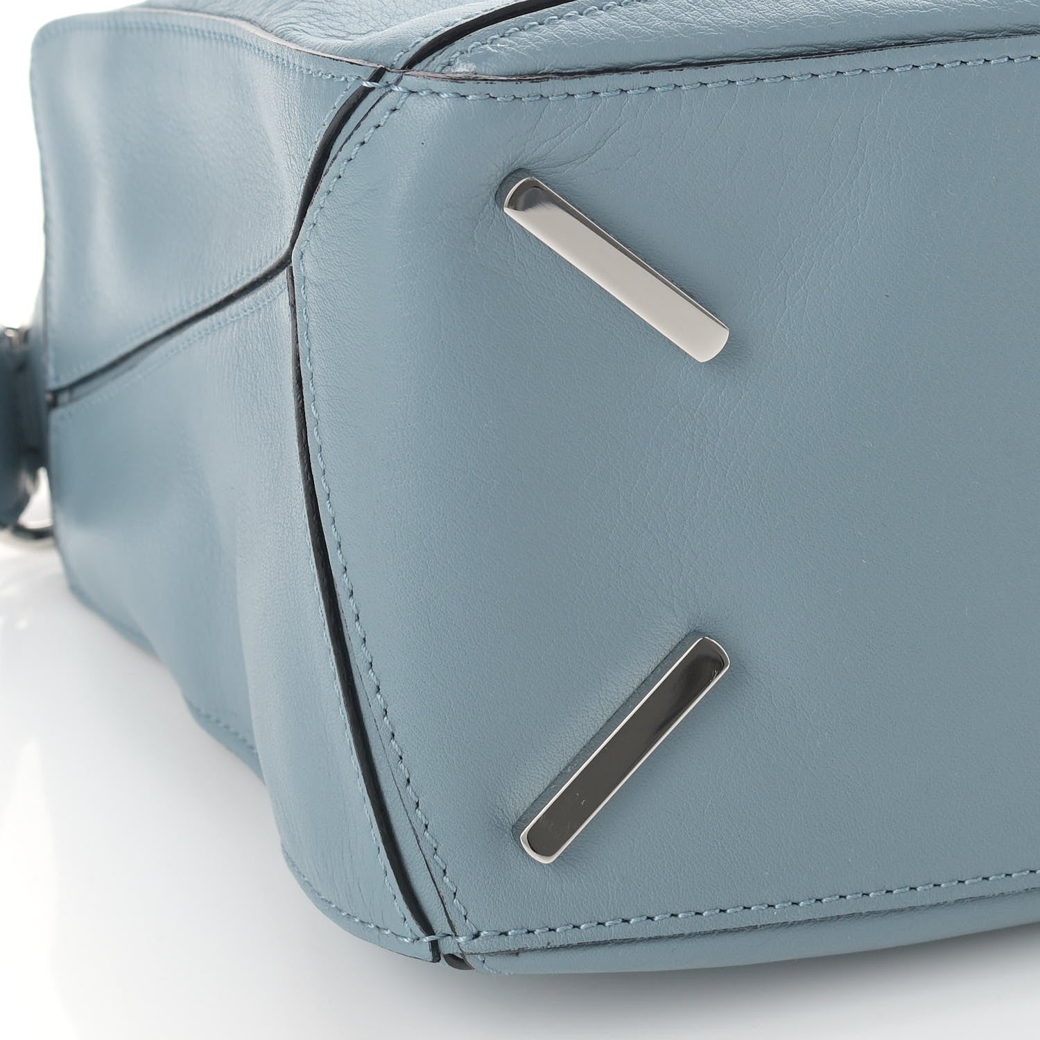 Loewe Calfskin Medium Puzzle Bag Stone Blue 7 of 8