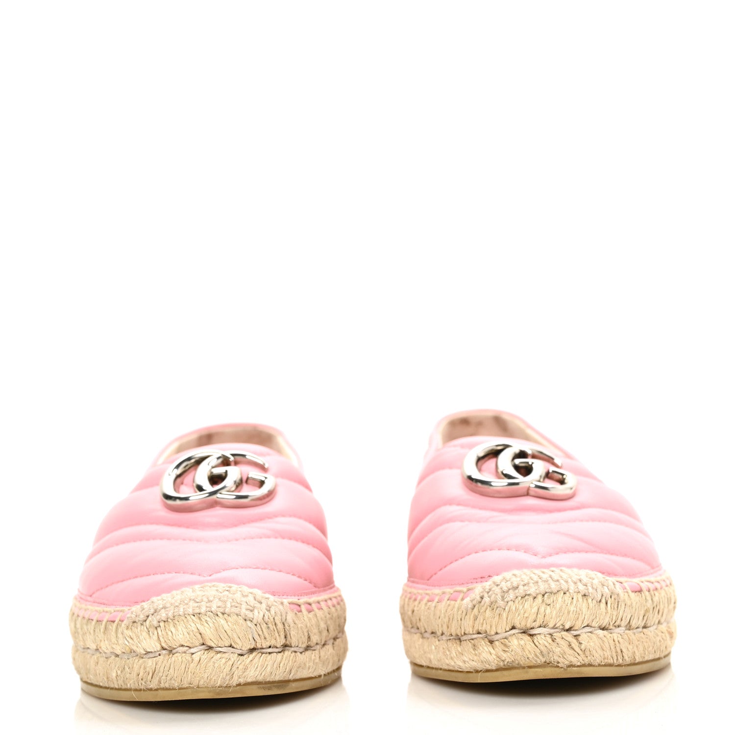 Gucci Nappa Matelasse GG Marmont Espadrilles 36 Wild Rose 2 of 10