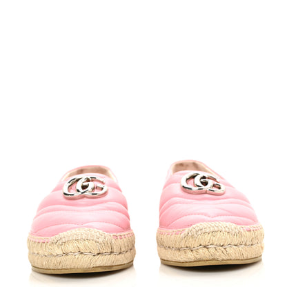 Gucci Nappa Matelasse GG Marmont Espadrilles 36 Wild Rose 2 of 10