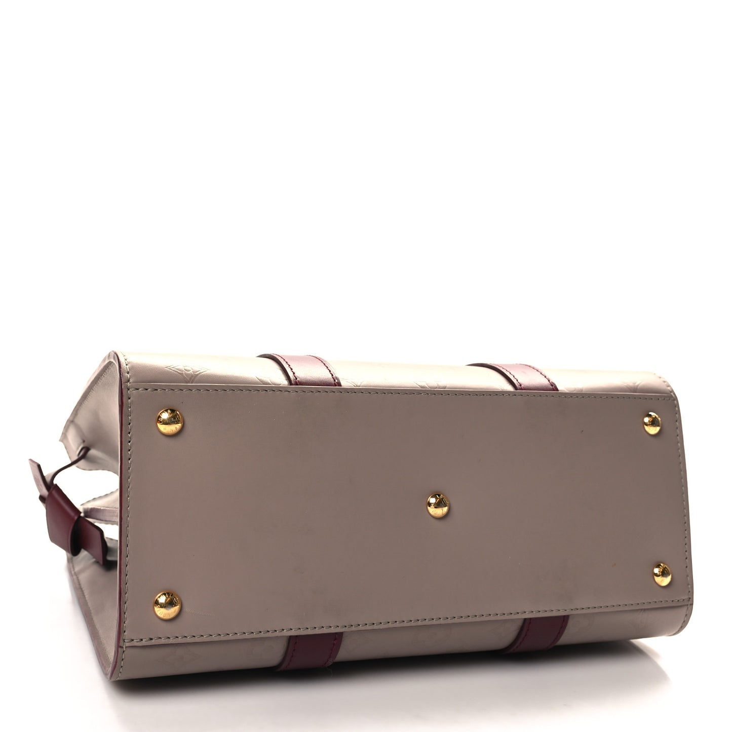 Monogram Cuir Plume Very Tote MM Mastic Raisin