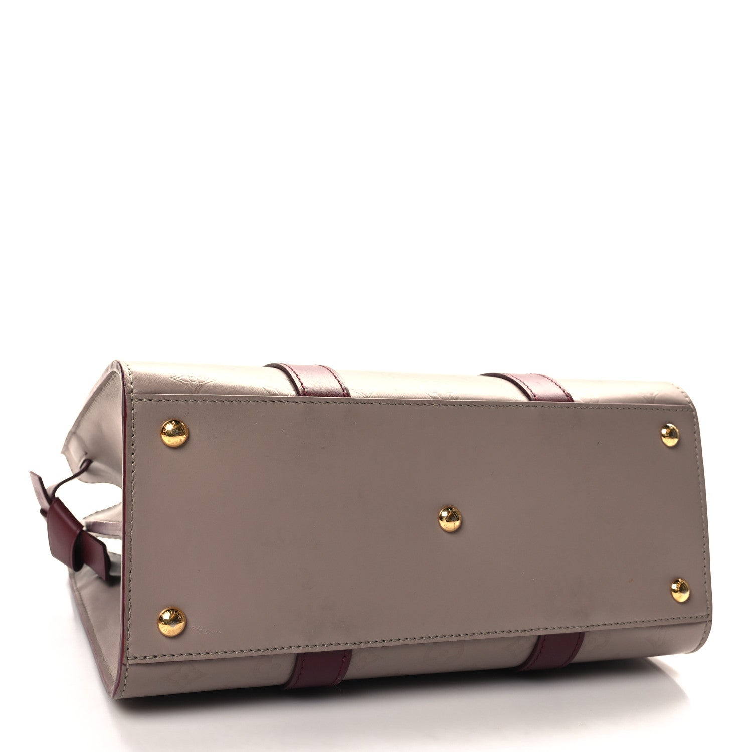 Louis Vuitton Monogram Cuir Plume Very Tote MM Mastic Raisin 4 of 10