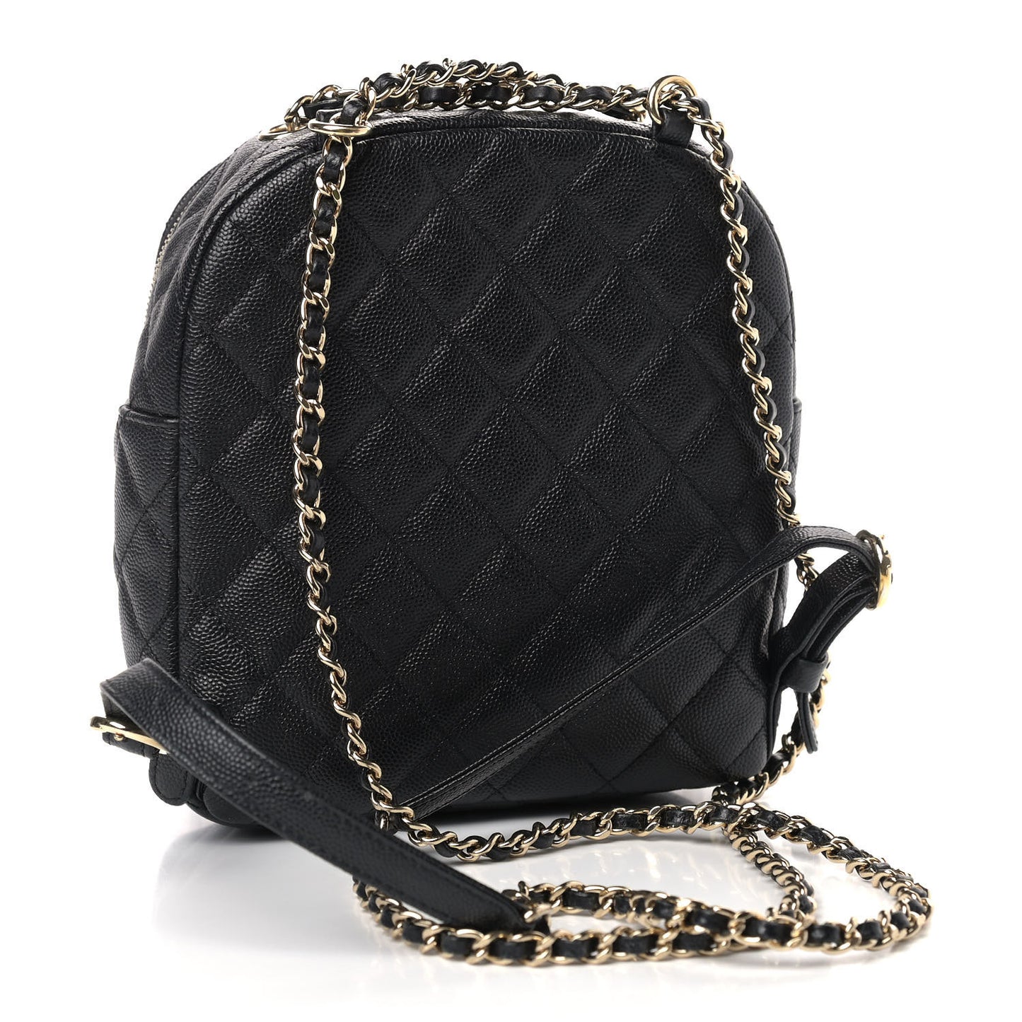 Caviar Quilted Small CC Day Backpack Black