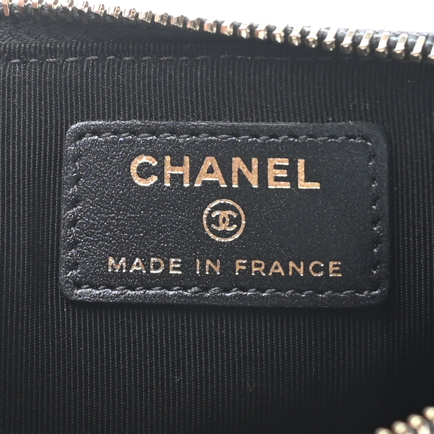 Chanel Iridescent Caviar Quilted Classic Flat Wallet Pouch Black 6 of 7