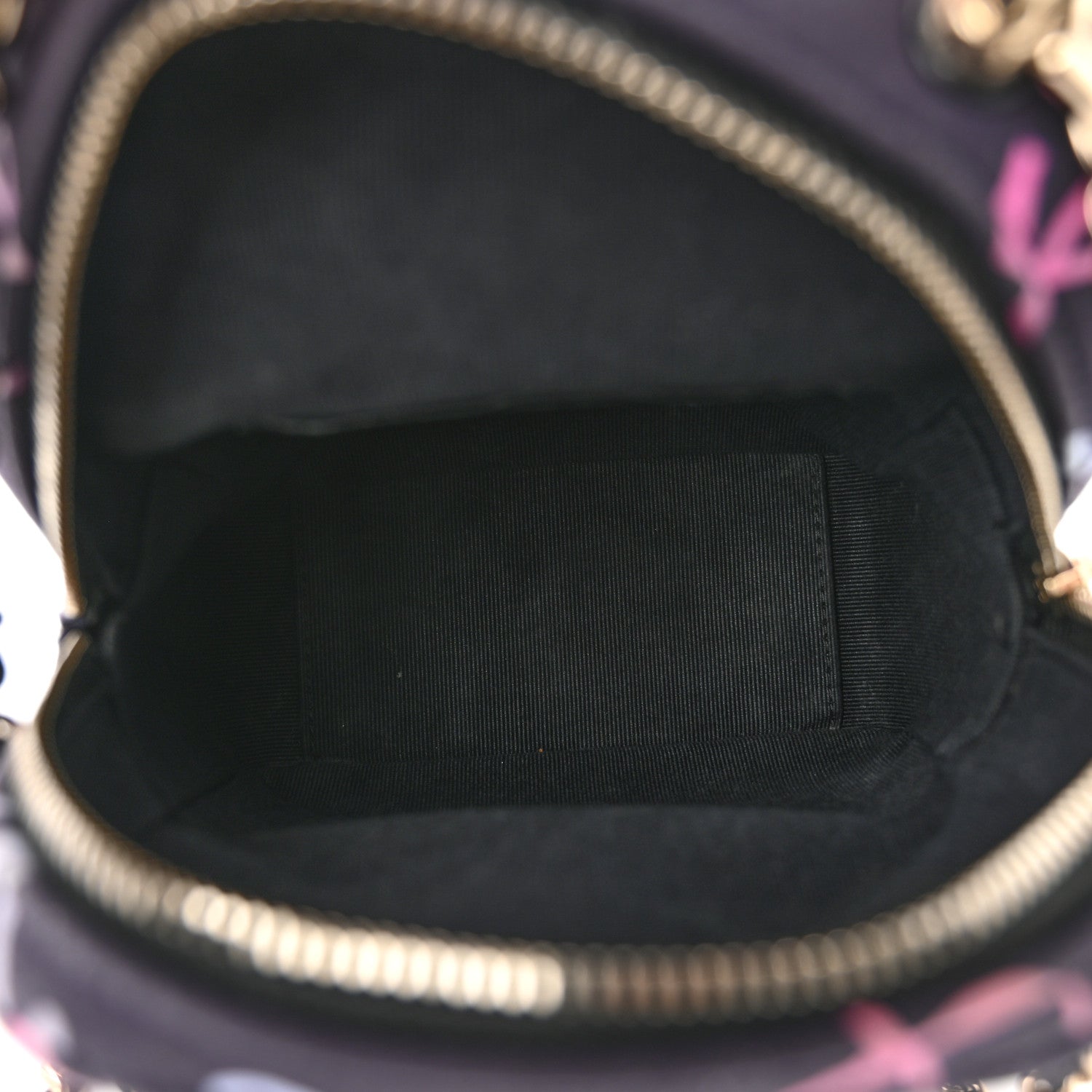 Chanel Printed Fabric Quilted CC Mini Classic Backpack Black Multicolor 6 of 10