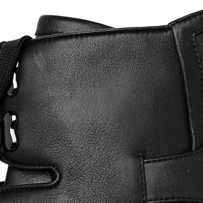 Christian Louboutin Calfskin Macademia 100 Biker Platform Boots 40.5 Black 10 of 12