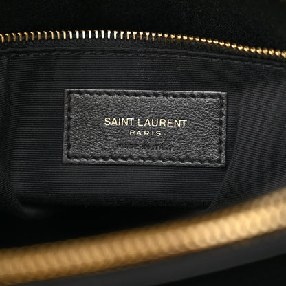 Saint Laurent Calfskin Y Quilted Monogram Medium Loulou Chain Satchel Black 6 of 13
