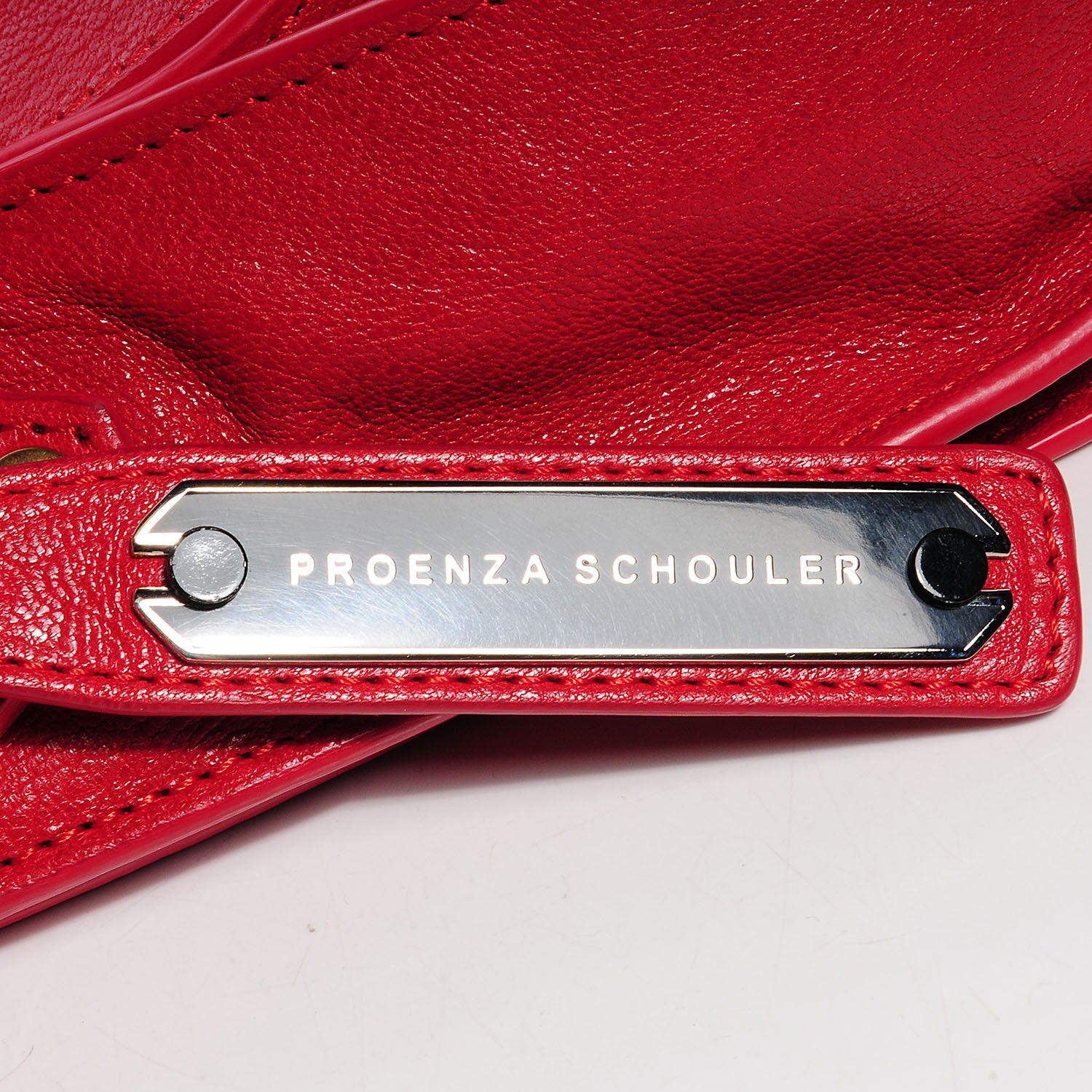 Proenza Schouler Leather PS1 Pouch Messenger Bag Lipstick 9 of 11