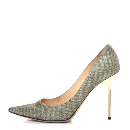 Jimmy Choo Glitter Marvel 100 Pumps 39 Champagne 1 of 9