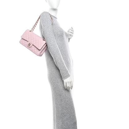 Chanel Caviar Quilted Medium Double Flap Light Pink 2 of 11