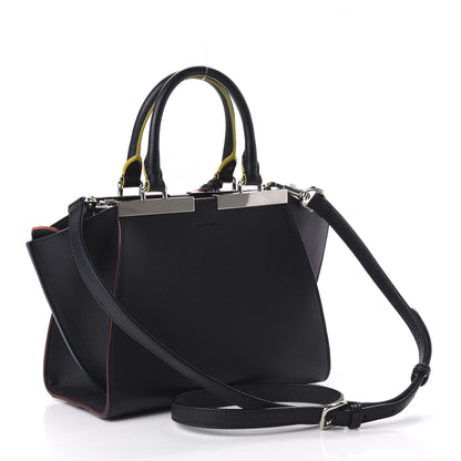 Fendi Vitello Dolce Mini 3jours Tote Blue Notte 3 of 10