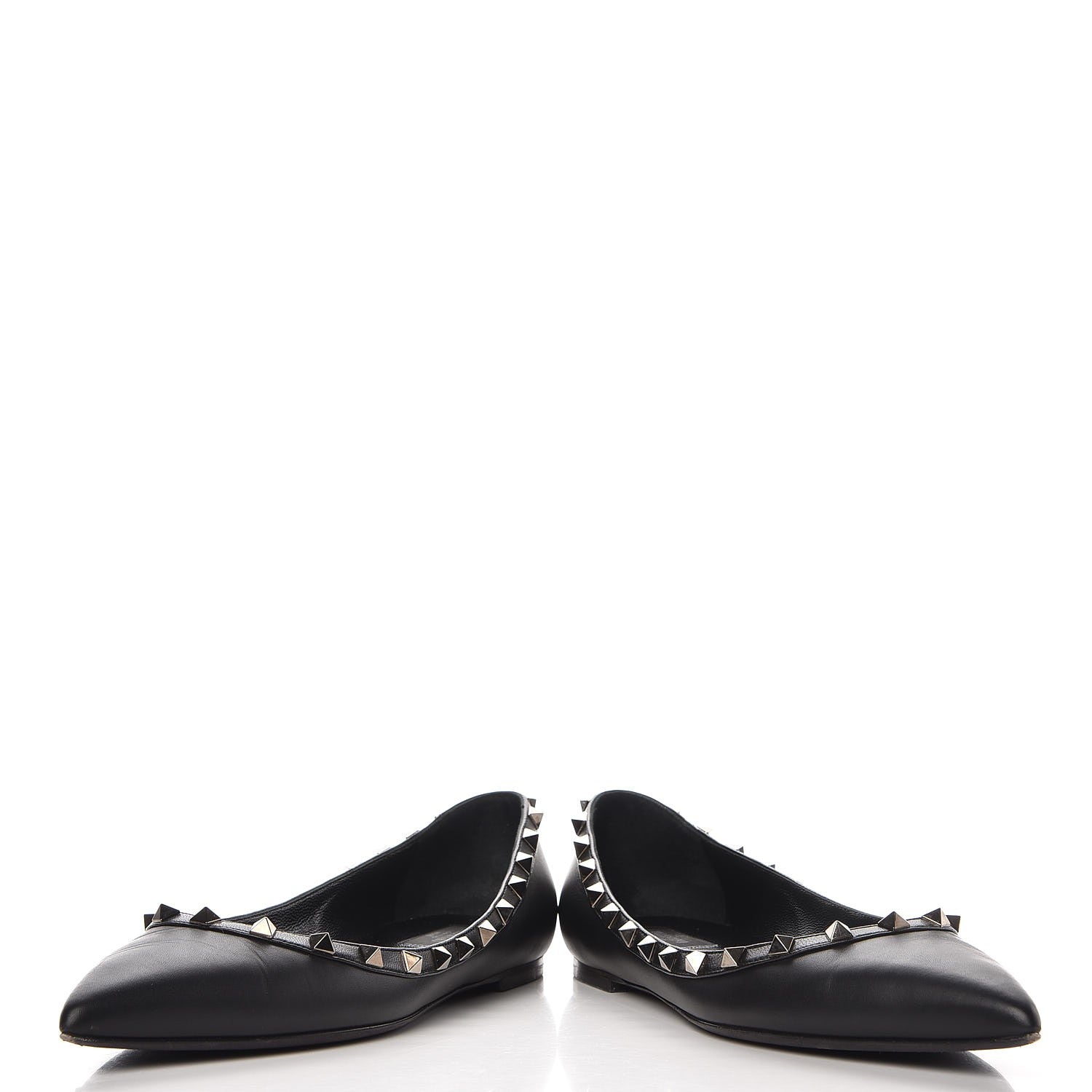 Valentino Garavani Nappa Rockstud Ballerina Flats 40 Black 6 of 15