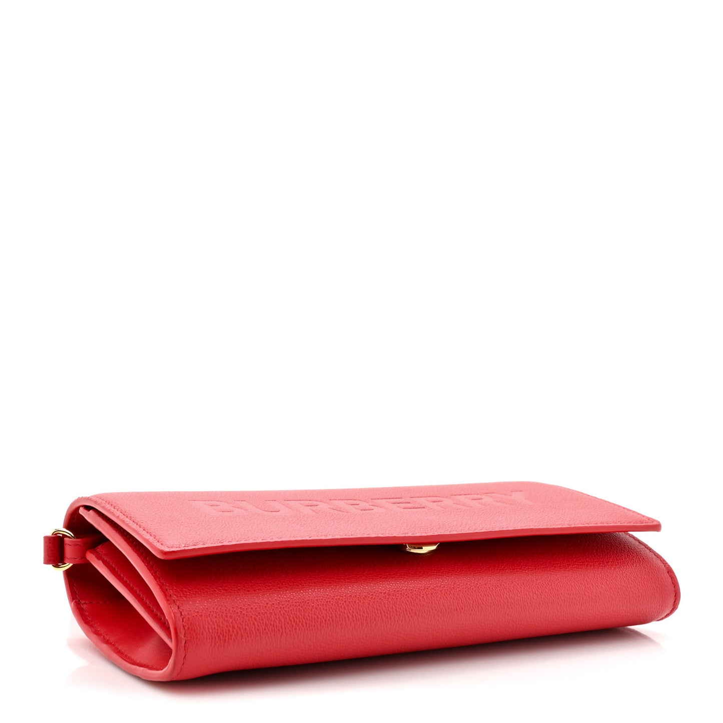 Calfskin Logo Hazelmere Wallet With Detachable Strap Red