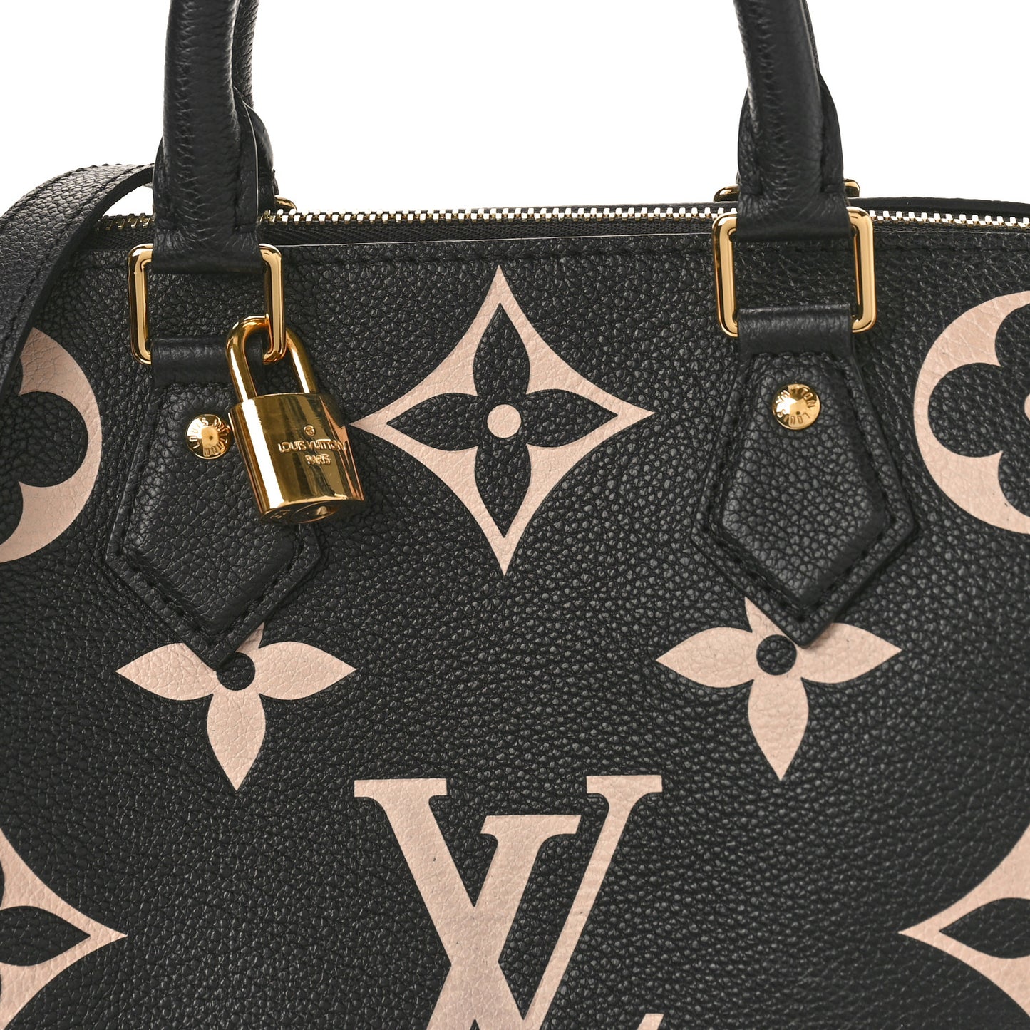 Empreinte Monogram Giant Speedy Bandouliere 25 Black Beige