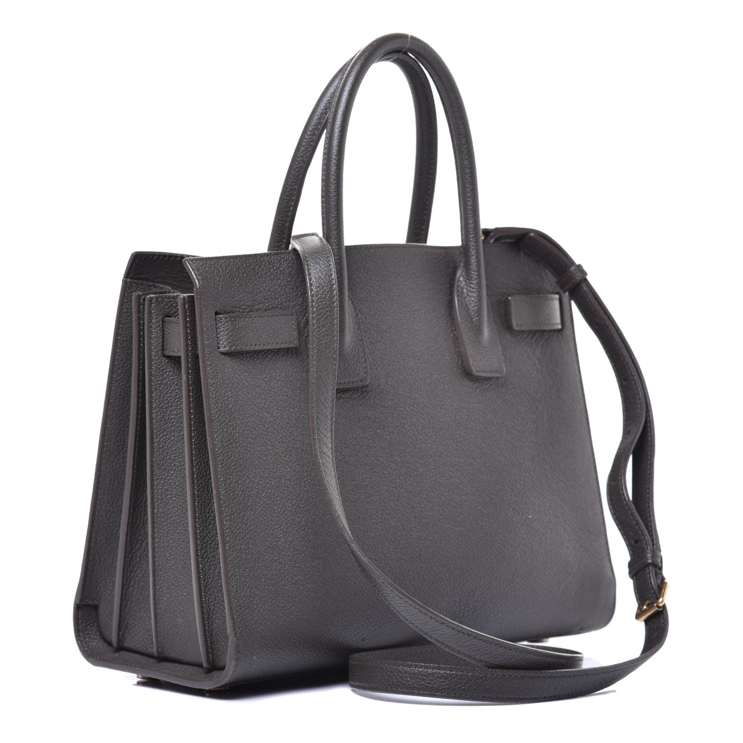 Grained Calfskin Baby Sac De Jour Dark Anthracite