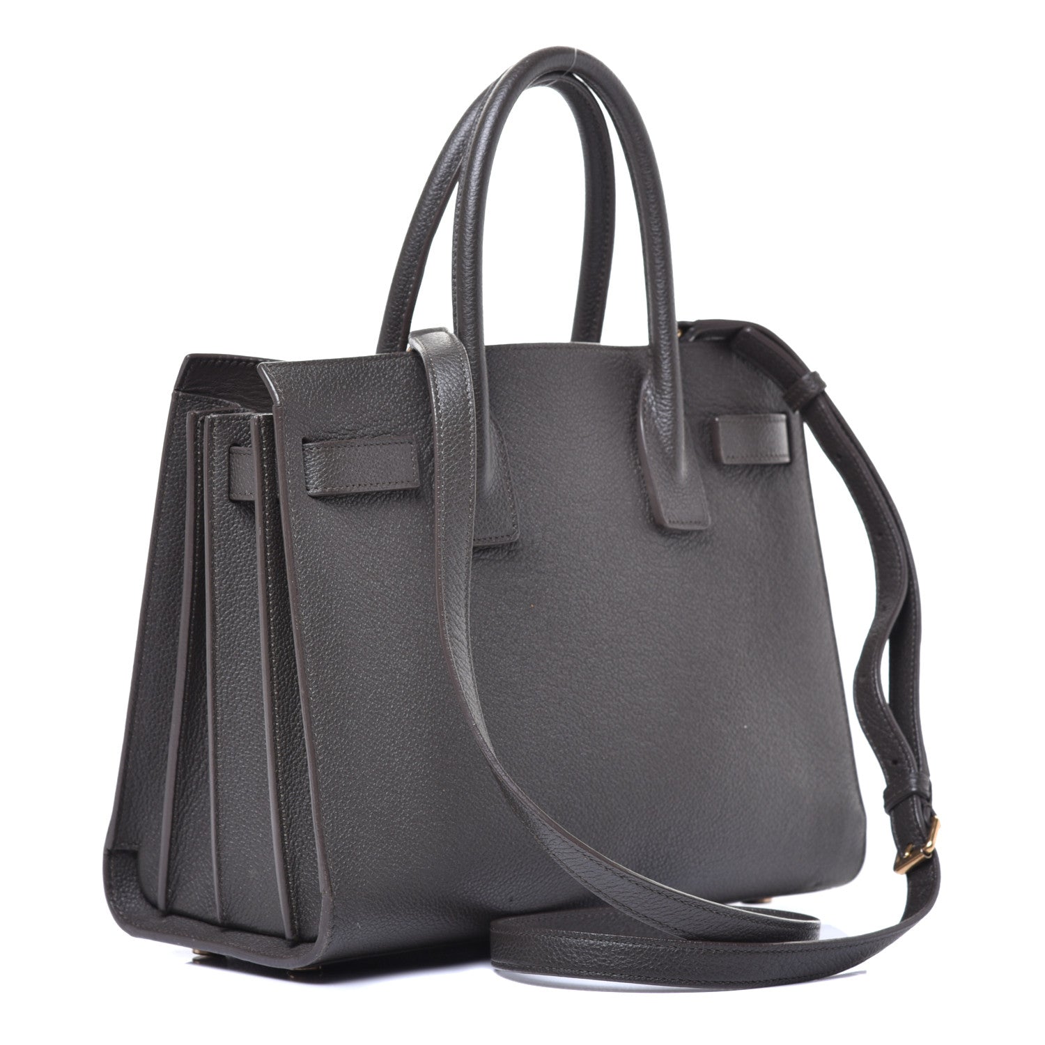 Saint Laurent Grained Calfskin Baby Sac De Jour Dark Anthracite 3 of 8